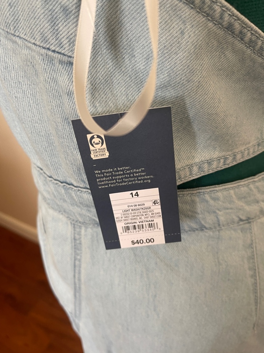 Universal Thread Light Blue Denim Halter Maxi Dress - Picture 3 of 10